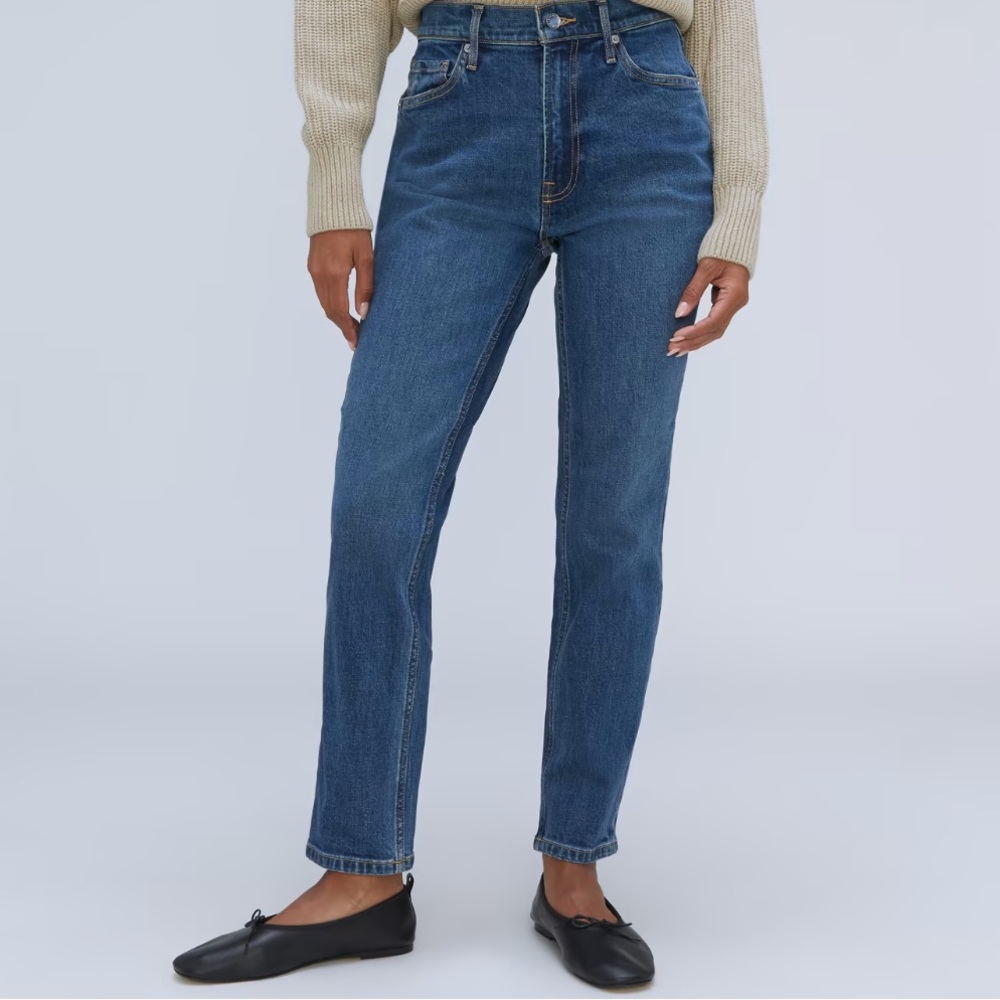 women’s jeans Straight leg high waisted denim